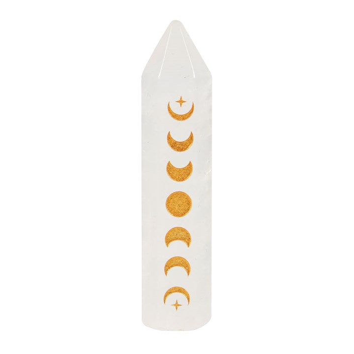 Clear Quartz Moon Phase Crystal Point (5cm)