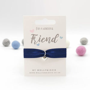 Friend Stretch Bracelet with Heart Charm for Children