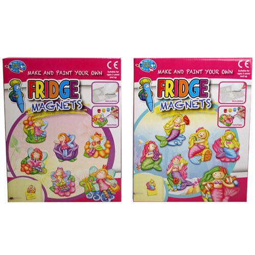 Childrens Make Your Own Fridge Magnet - Fairy or Mermaid Set