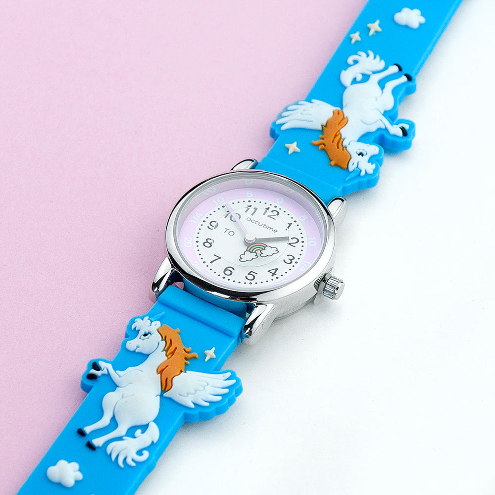 Childrens Personalised Rainbow Unicorn Watch