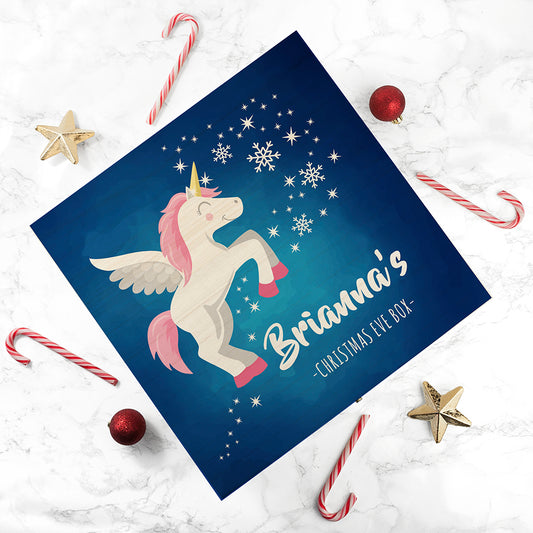 Personalised Unicorn Christmas Eve Box - Small or Large