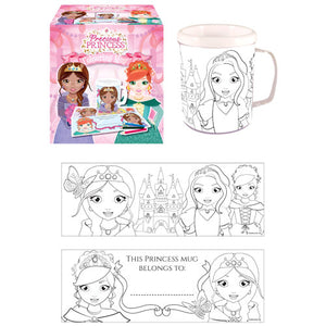 Childrens Colour Your Own Princess (Plastic) Mug