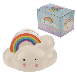 Hi Kawaii Cloud And Rainbow Money Box