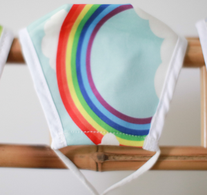 Rainbow Sky Reusable Face Mask including 1 PM2.5 Filter (Small - Child)