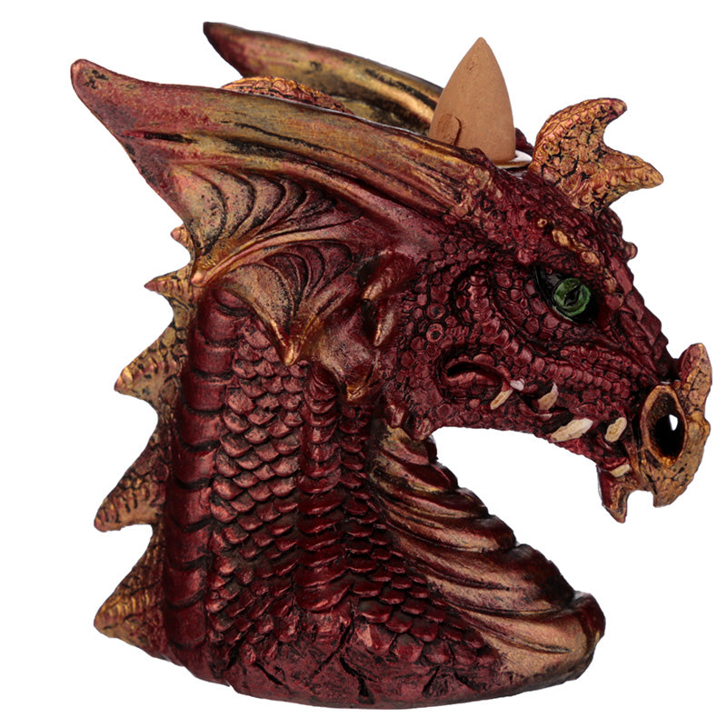 Backflow Incense Burner - Red or Purple Dragon Head