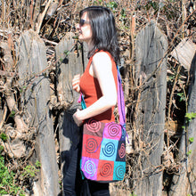 Cotton Patch Sling Bag - Four Designs Available (Peace, Om, Elephant, Spiral)