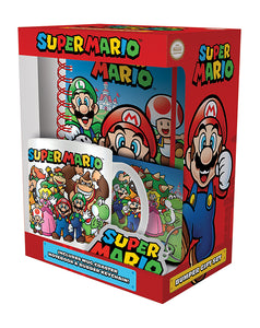 Nintendo Super Mario Gift Set (Inc. Mug, Notebook, Coaster & Keyring)