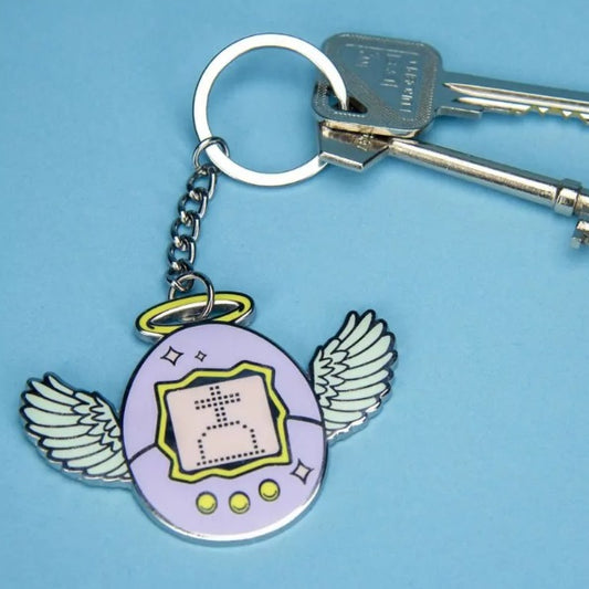 Tamagotchi Shaped Keyring