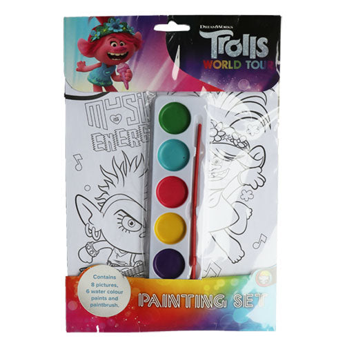 Childrens Official Trolls (World Tour) Painting Set