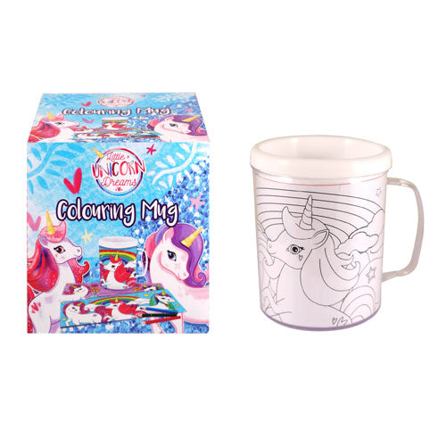Childrens Colour Your Own Unicorn (Plastic) Mug