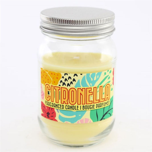 Citronella Mason Jar Candle