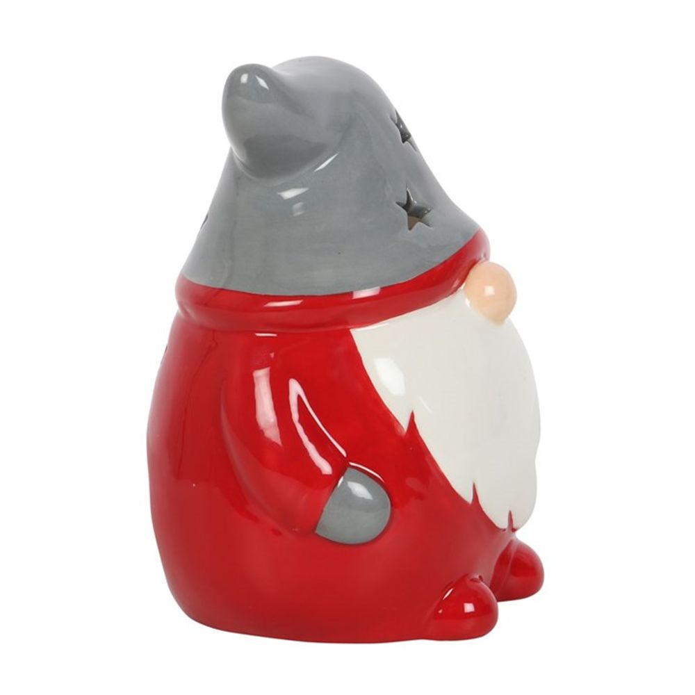 Red and Grey Gonk Tealight Holder - perfect for Christmas