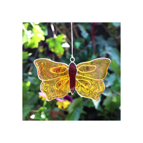 Yellow Brimstone Butterfly Suncatcher