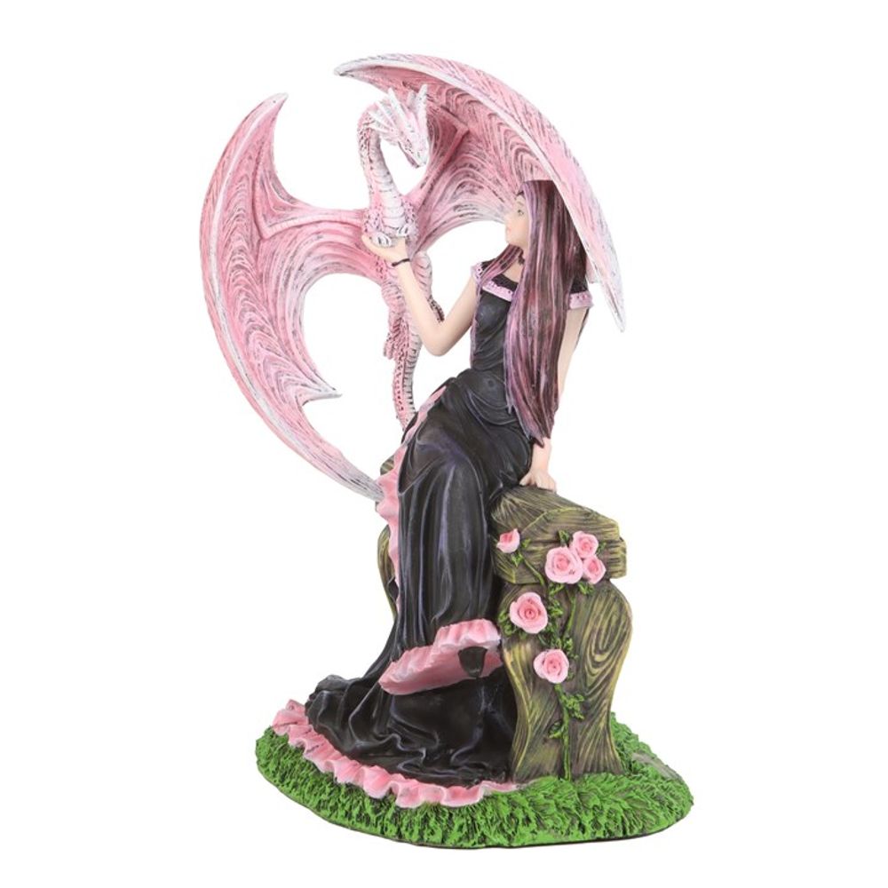 Elegant Dragon and Friend Figurine by Anne Stokes