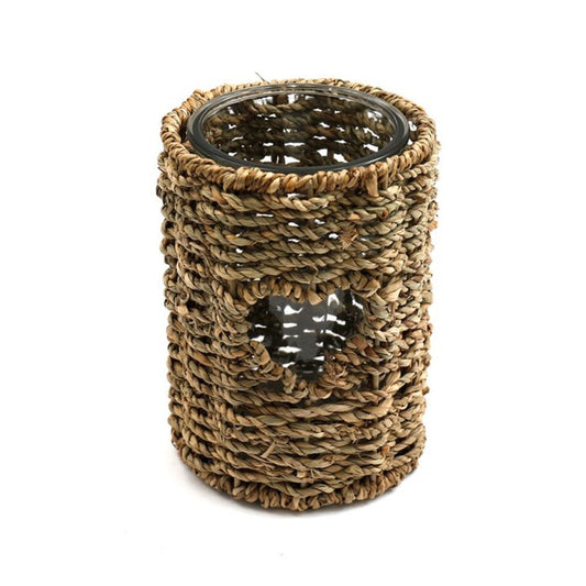 16cm Seagrass Candle Holder