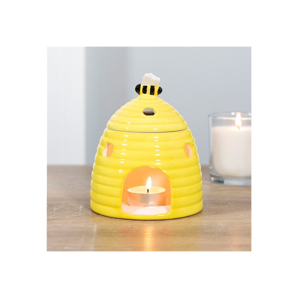 Yellow Beehive Oil/Wax Melt Burner