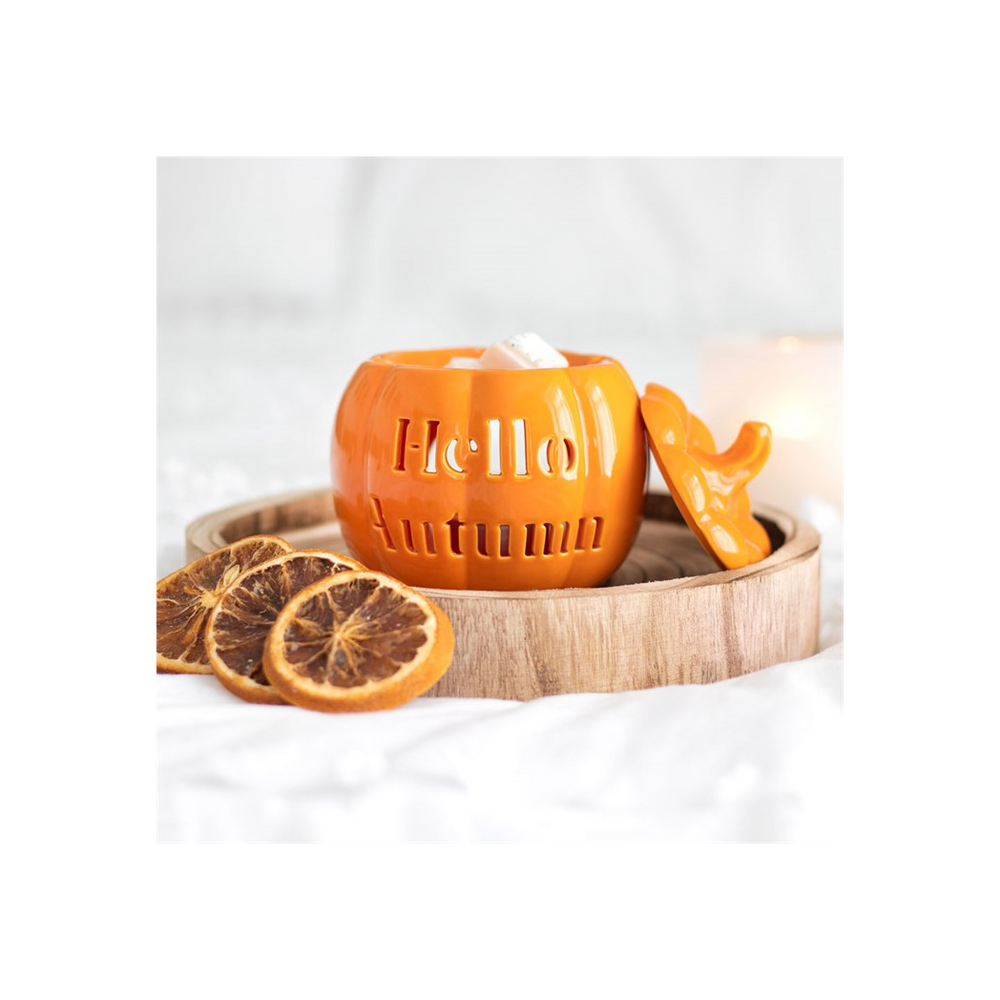 'Hello Autumn' Pumpkin Oil/Wax Melt Burner