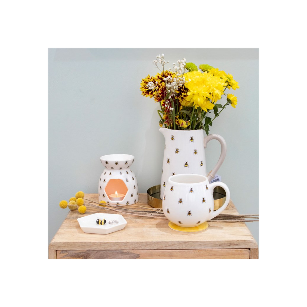 Bee Print Rounded Mug