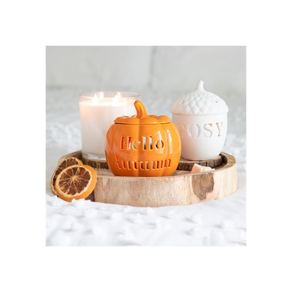 'Hello Autumn' Pumpkin Oil/Wax Melt Burner