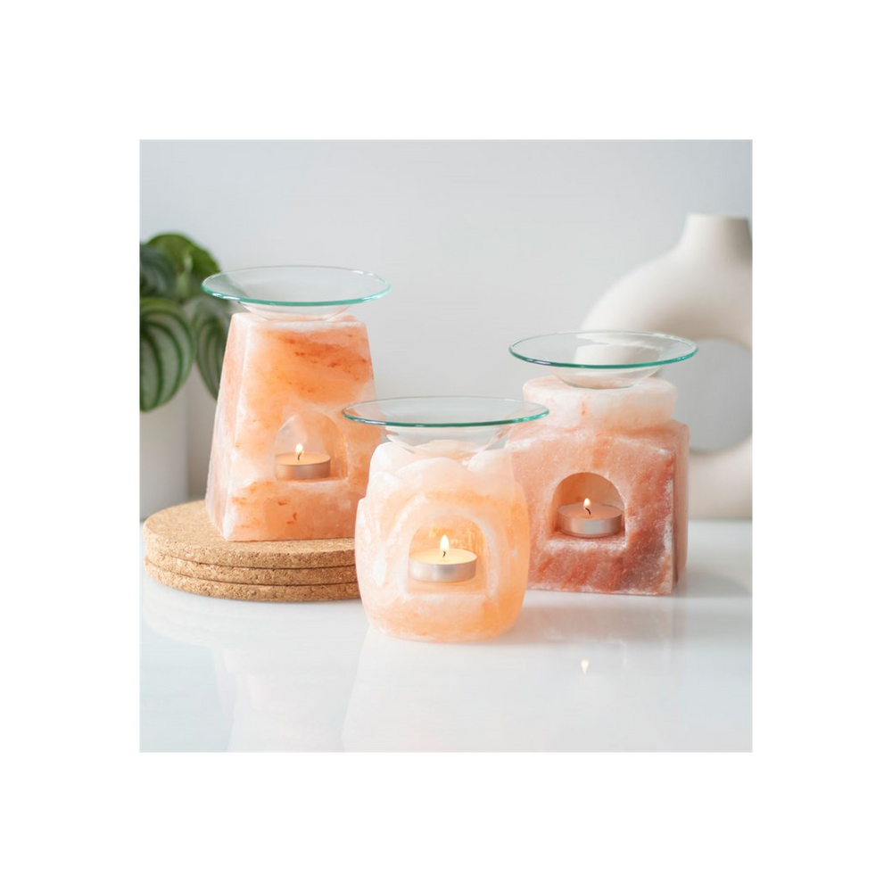 Lotus Flower Shaped Himalayan Salt Oil/Wax Melt Burner
