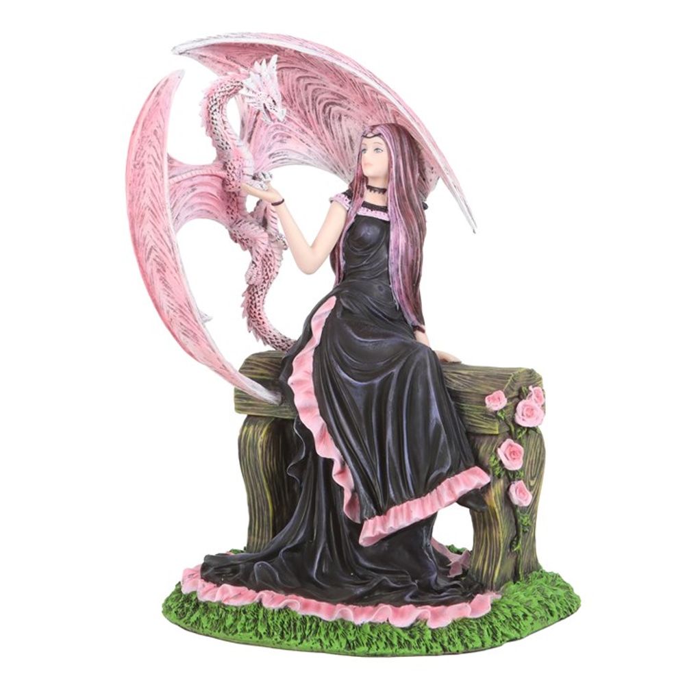 Elegant Dragon and Friend Figurine by Anne Stokes