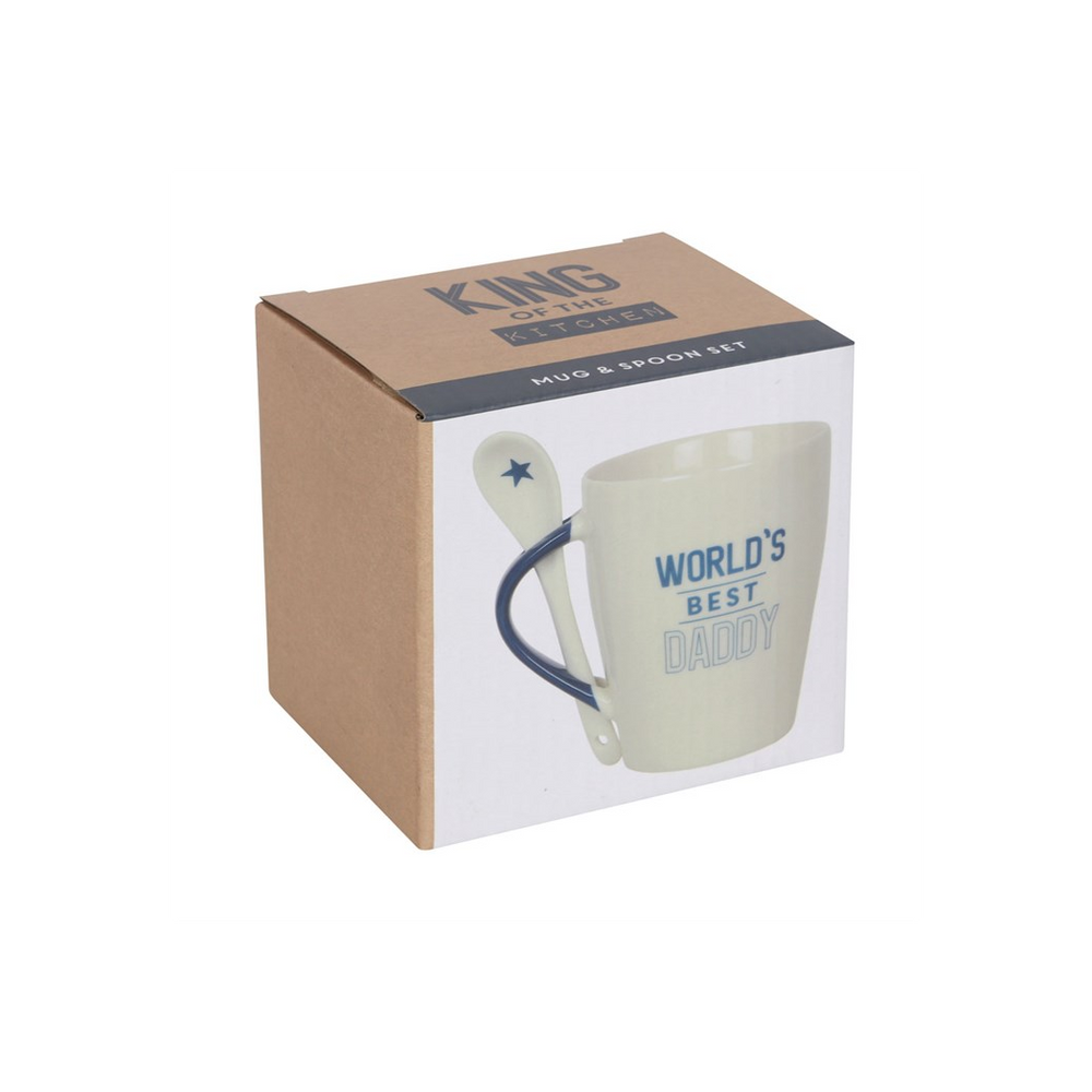 'World's Best Daddy' Mug and Spoon Gift Set