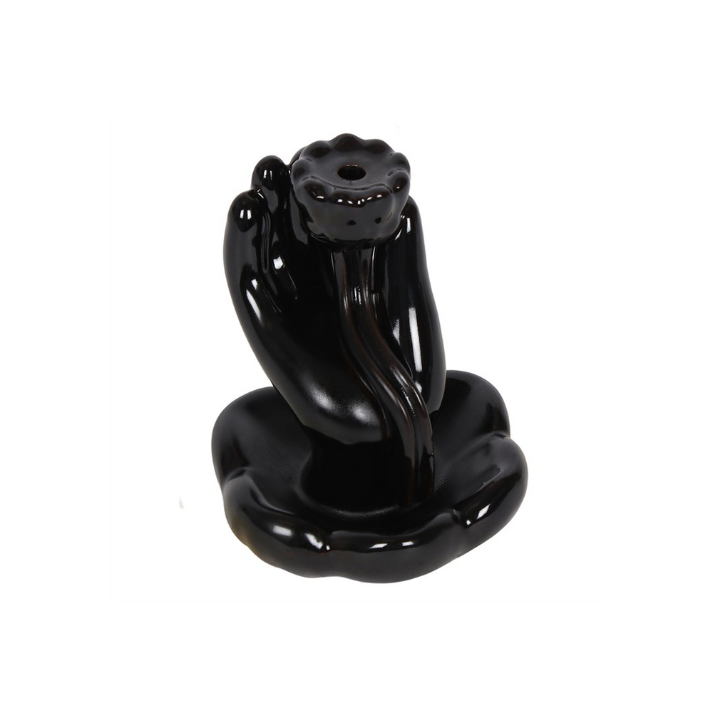 Hand & Lotus Flower Backflow Incense Burner