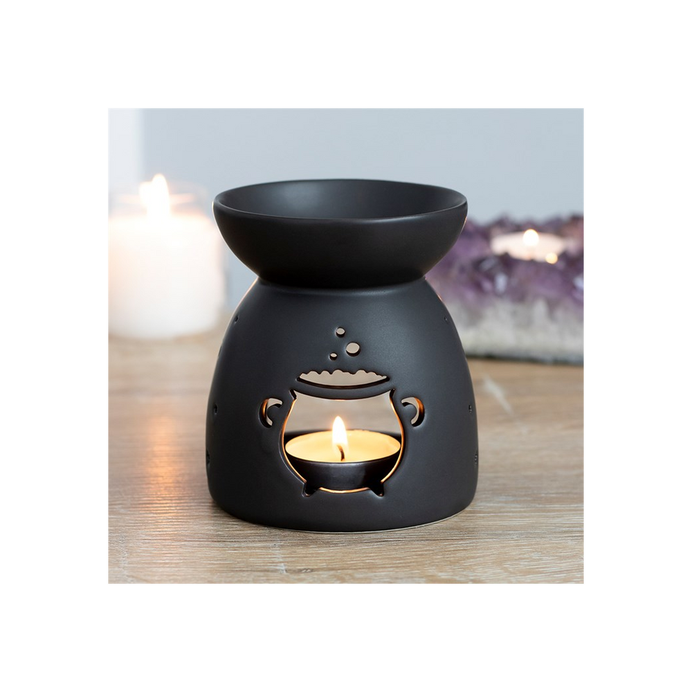 Black Cauldron Cut Out Oil/Wax Melt Burner