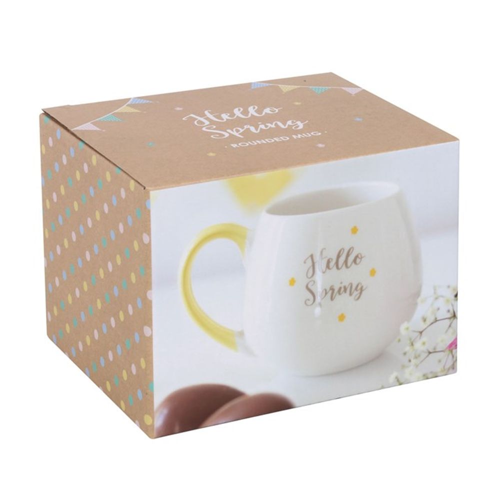 'Hello Spring' Rounded Mug