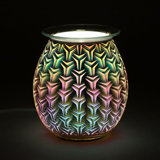 3D Geometric Light Up Electric Oil/Wax Melt Burner