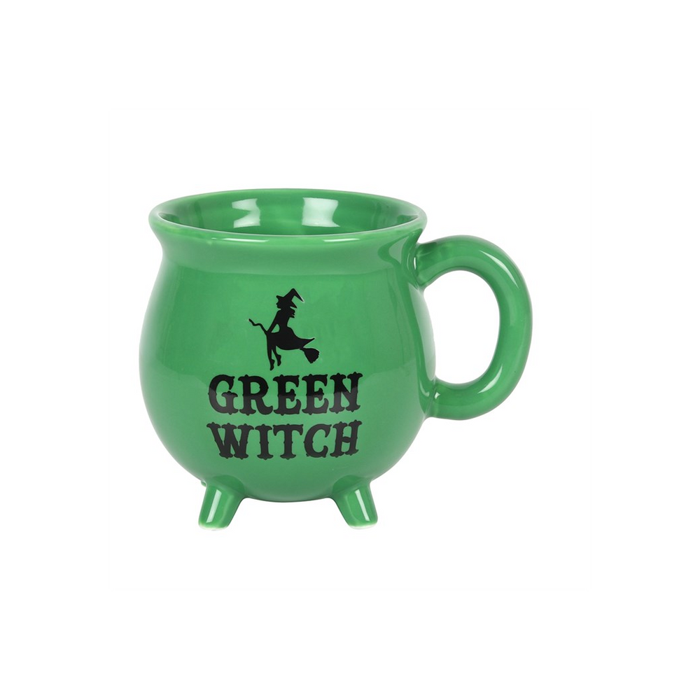 Green Witch Bone China Cauldron Mug