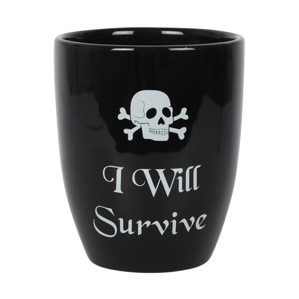 'I Will Survive' Gothic Plant Pot