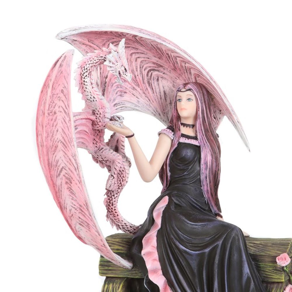 Elegant Dragon and Friend Figurine by Anne Stokes