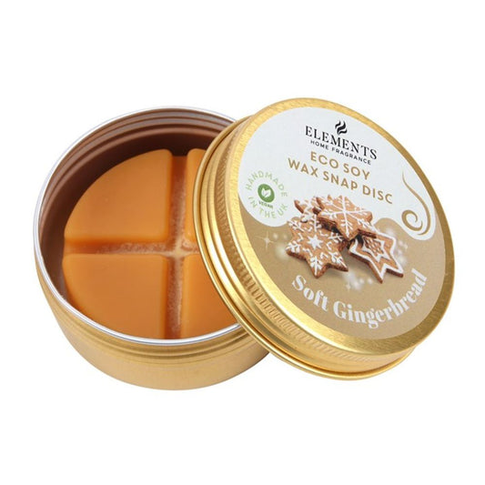 Soft Gingerbread (Christmas Scent) Soy Wax Melt Snap Disc