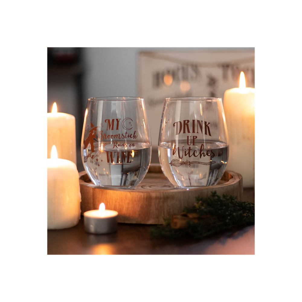 'Drink Up' Witches Stemless Glass