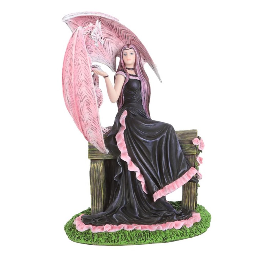 Elegant Dragon and Friend Figurine by Anne Stokes