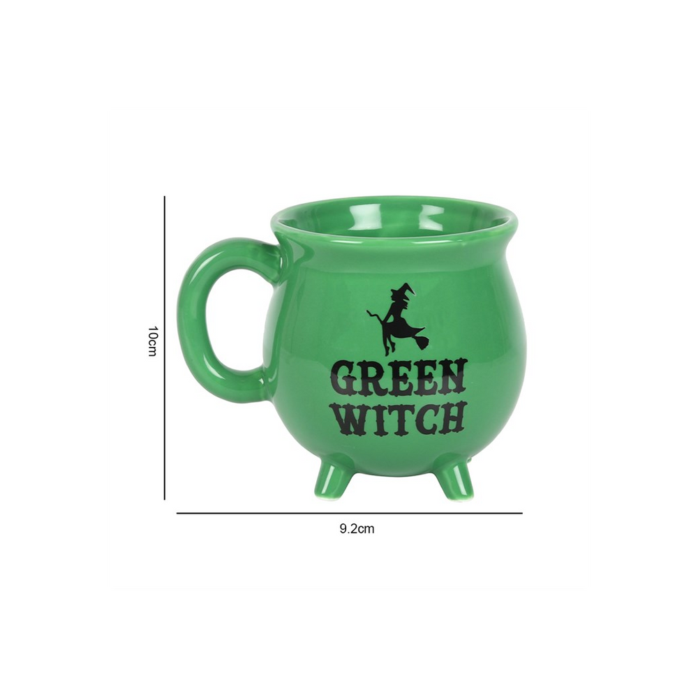 Green Witch Bone China Cauldron Mug