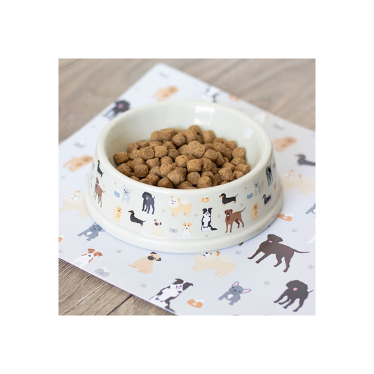 Dog Print Food Bowl