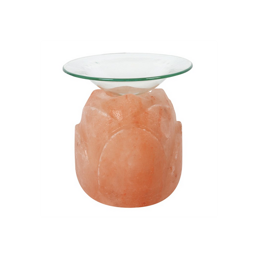 Lotus Flower Shaped Himalayan Salt Oil/Wax Melt Burner