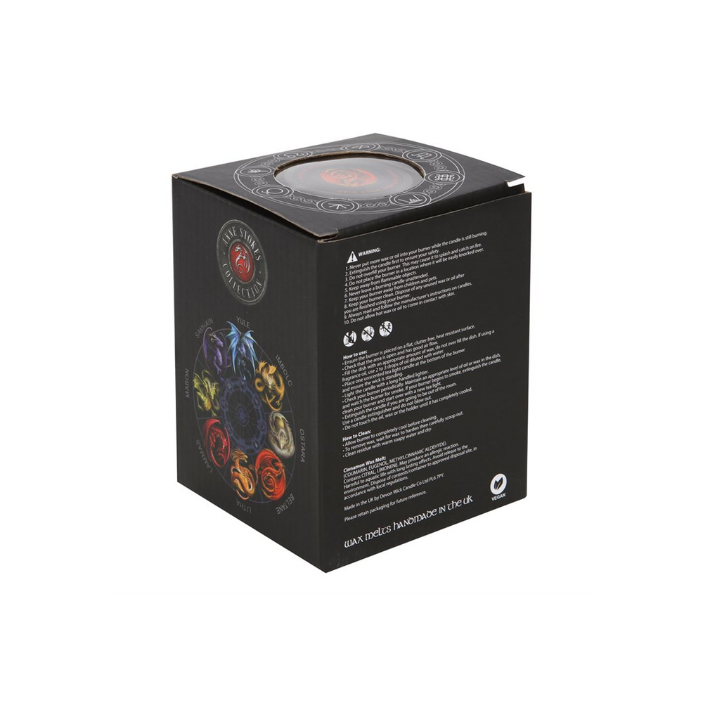 'Beltane' (Dragon) Wax Melt Burner Gift Set by Anne Stokes