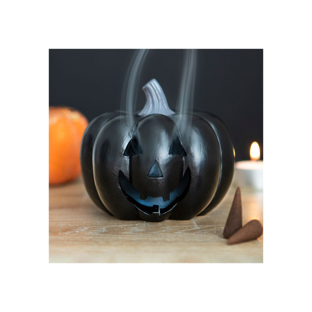 Black Pumpkin Incense Cone Holder