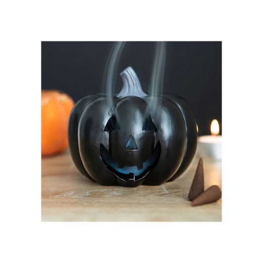 Black Pumpkin Incense Cone Holder