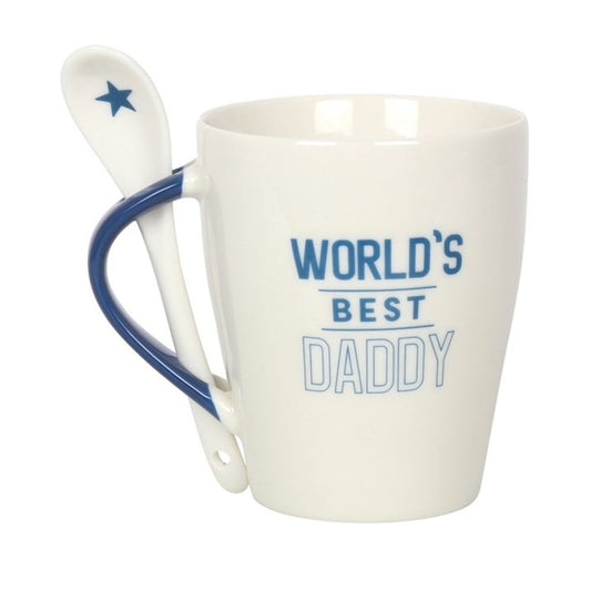 'World's Best Daddy' Mug and Spoon Gift Set