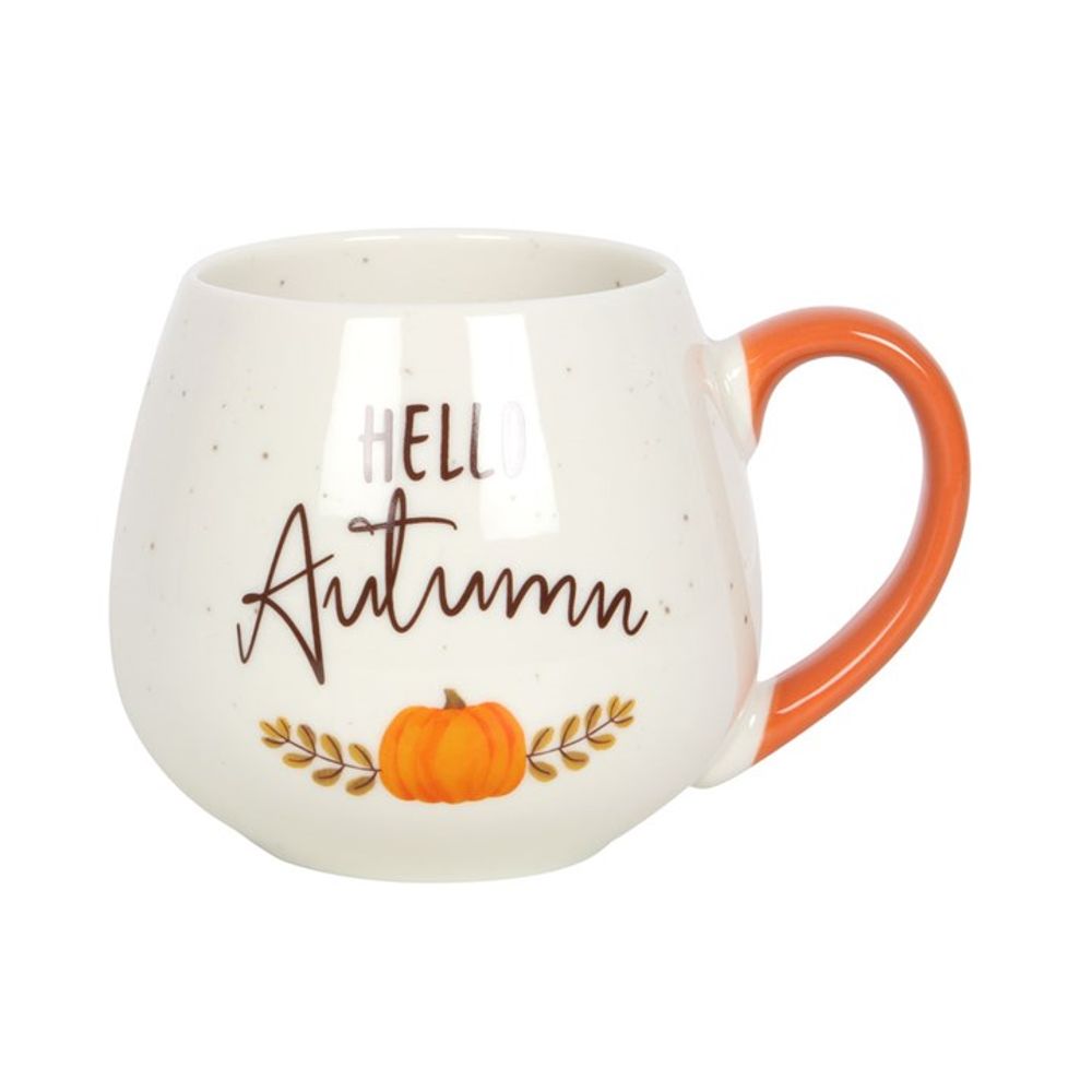 'Hello Autumn' Rounded Mug