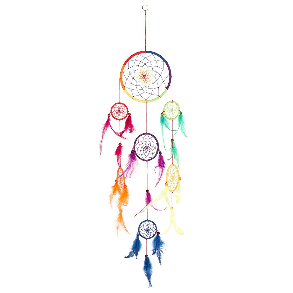 Large Multi Rainbow Dreamcatcher (90cm)