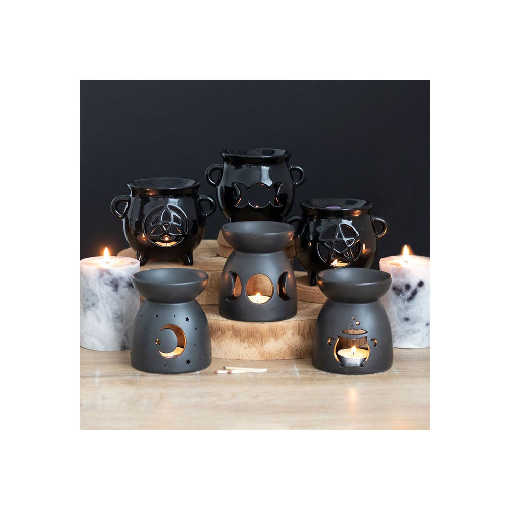 Black Cauldron Cut Out Oil/Wax Melt Burner