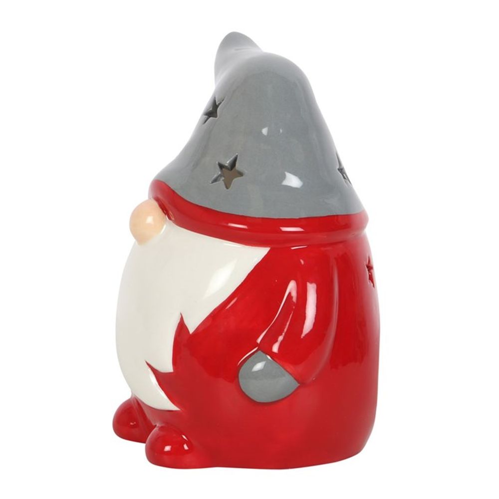 Red and Grey Gonk Tealight Holder - perfect for Christmas