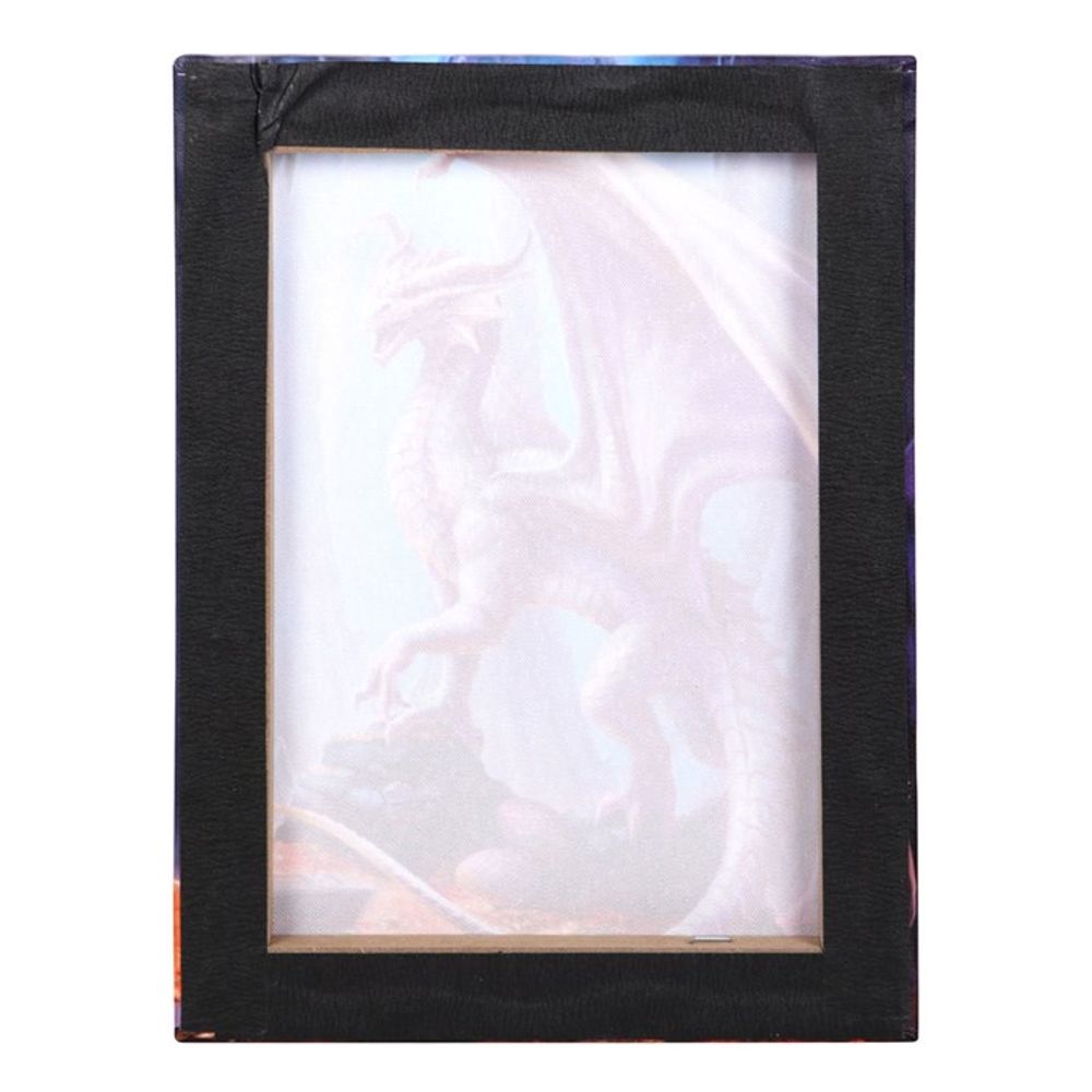 19x25cm Treasure Trove (Dragon) Canvas Plaque by Anne Stokes