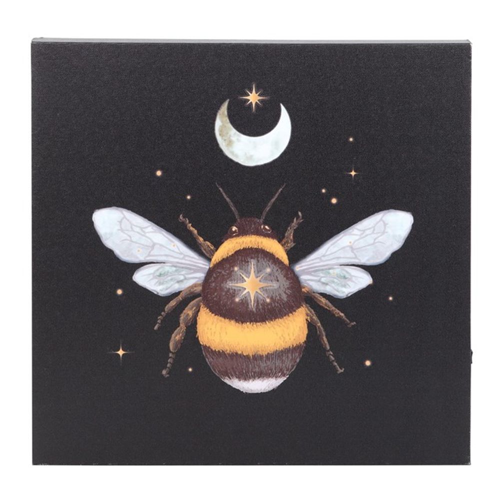 Forest Bee Light Up Canvas Plaque (30cm x 30cm)