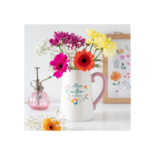 'If Mums Were Flowers' Ceramic Flower Jug